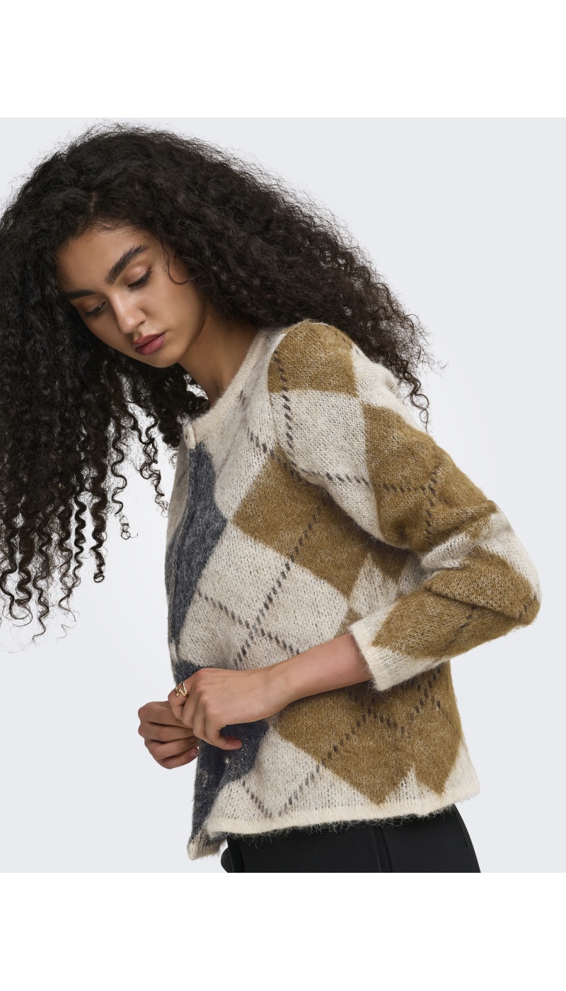 Gilet Maille Oatmeal ONLNOEME ONLY - 6 | TOP